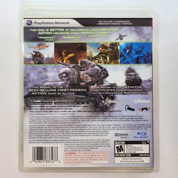 Call of Duty Modern Warfare 2 PS3 CIB - Picture 3 of 5